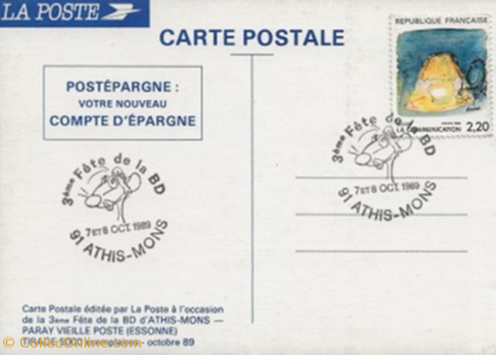Athis-Mons (91) 1989 cartes postales bande dessinee athis mons 91 1989