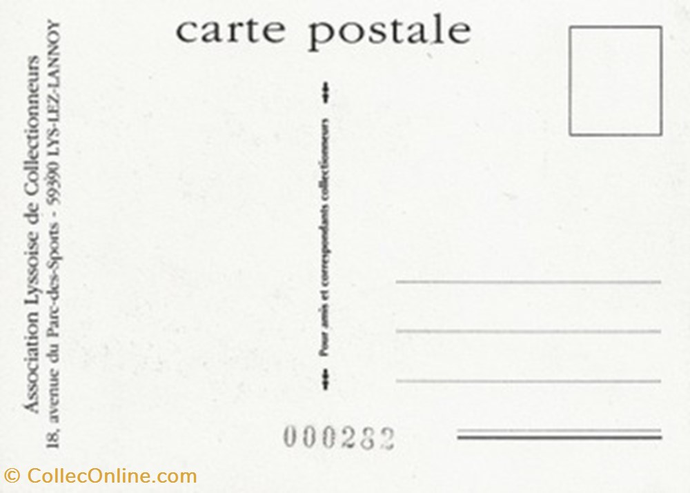 Lys-Lez-Lannoy (59) 1998 cartes postales bande dessinee lys lez lannoy 59 1998