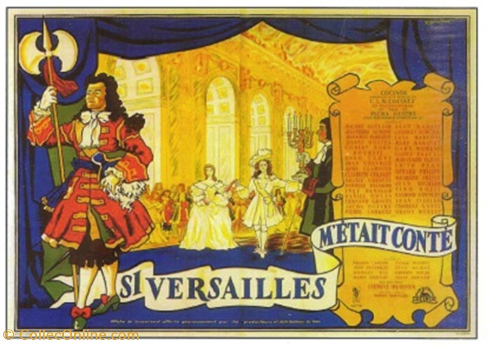 cartes postales autres si versailles etait conte