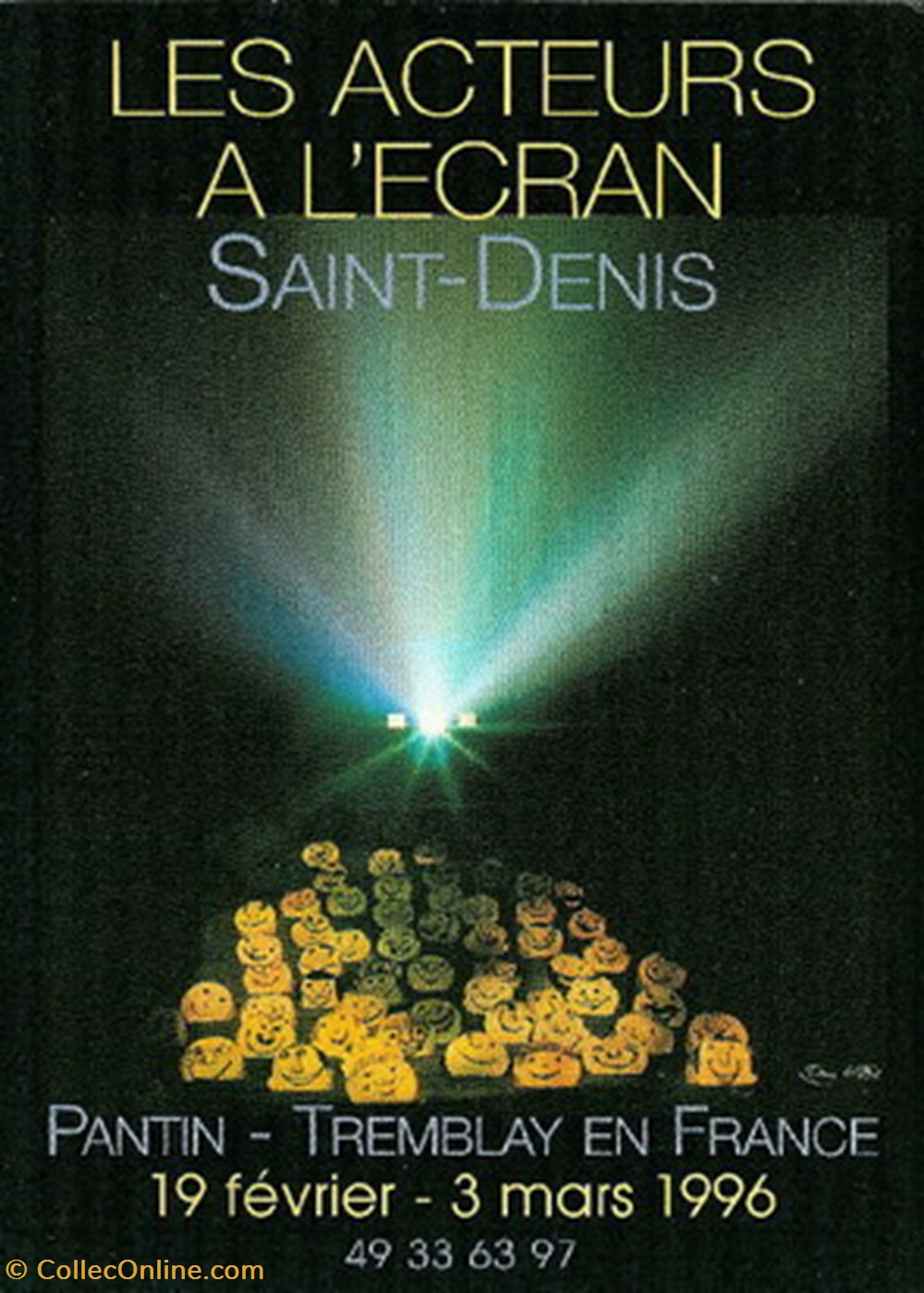 Saint Denis Les acteurs à l'écran 1996 cartes postales autres saint denis les acteurs a ecran 1996