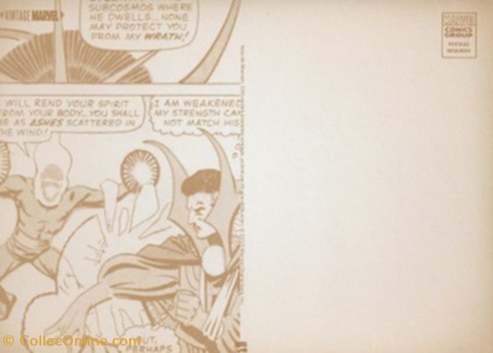 Marvel 2 cartes postales bande dessinee marvel