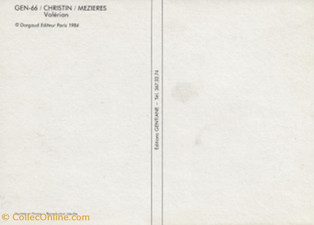 Valérian et Laureline cartes postales bande dessinee valerian et laureline