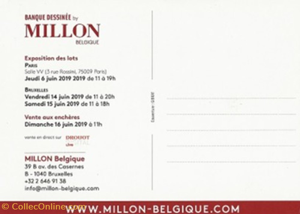 Banque Dessinée 55 190616 cartes postales bande banque dessinee 55 190616
