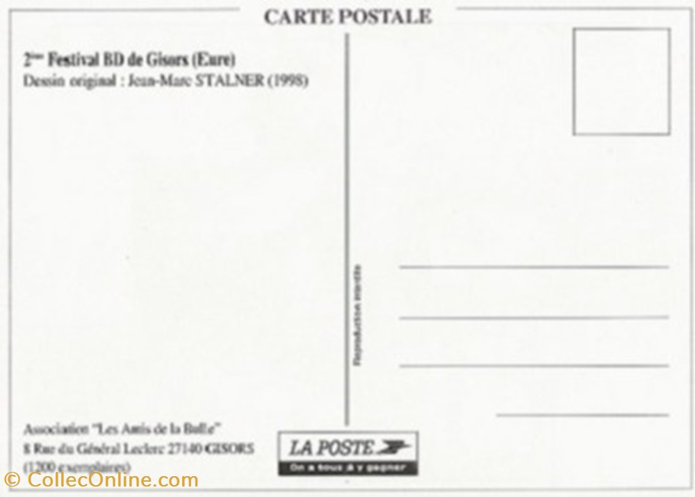 Gisors (27) 1998 cartes postales bande dessinee gisors 27 1998