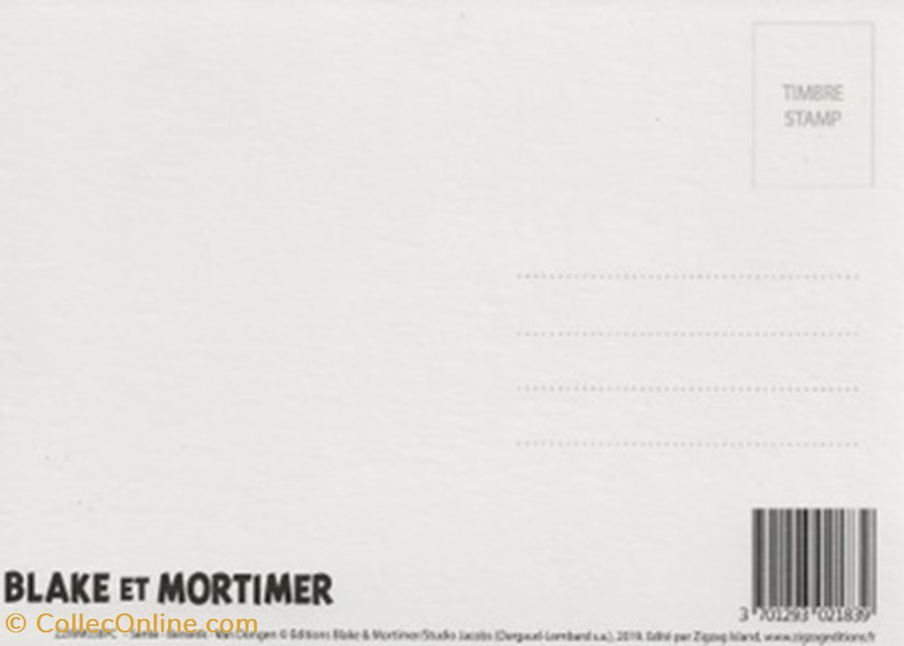 Blake et Mortimer cartes postales bande dessinee blake et mortimer