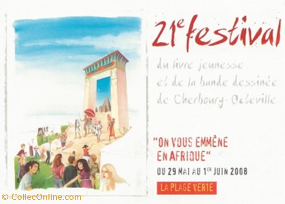 Cherbourg (50) 2008 cartes postales bande dessinee cherbourg 50 2008