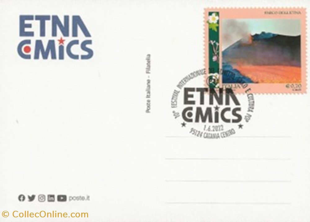 Cattane (Italie) 2022 cartes postales bande dessinee cattane italie 2022