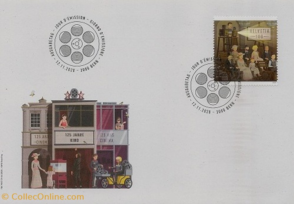 timbres berne suisse 2020 125eme anniversaire du cinema suisse