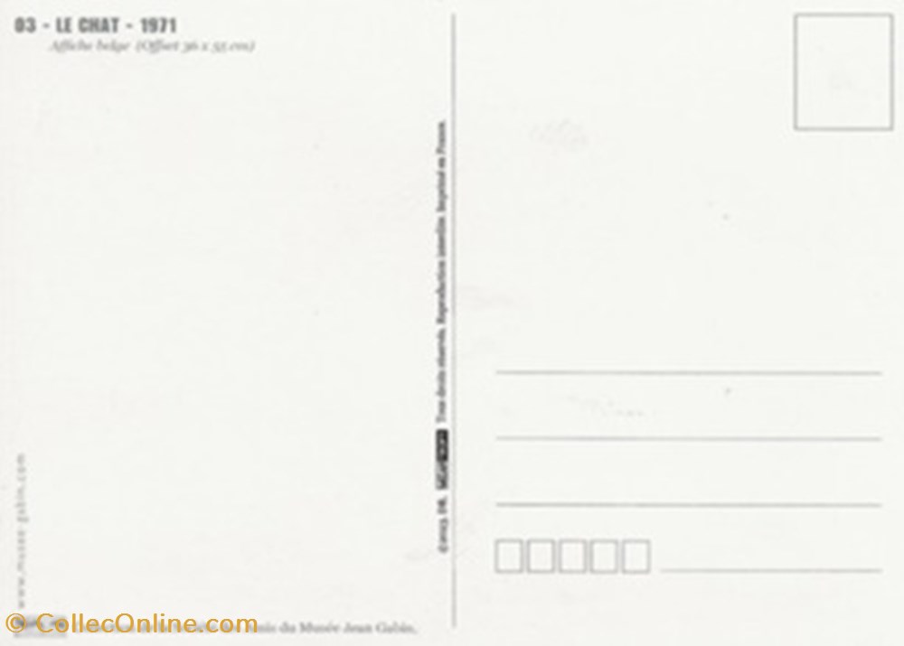 Le chat cartes postales autres le chat