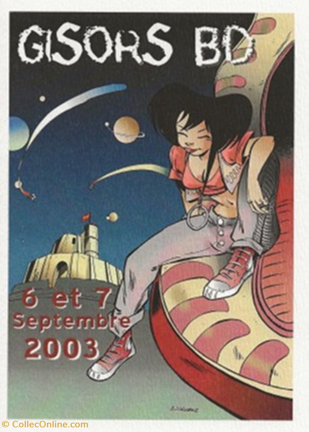 cartes postales bande dessinee gisors 27 2003