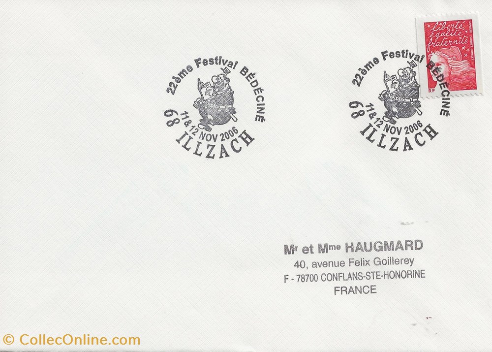 Illzach (68) 2006 Bédéciné timbres illzach 68 2006 bedecine