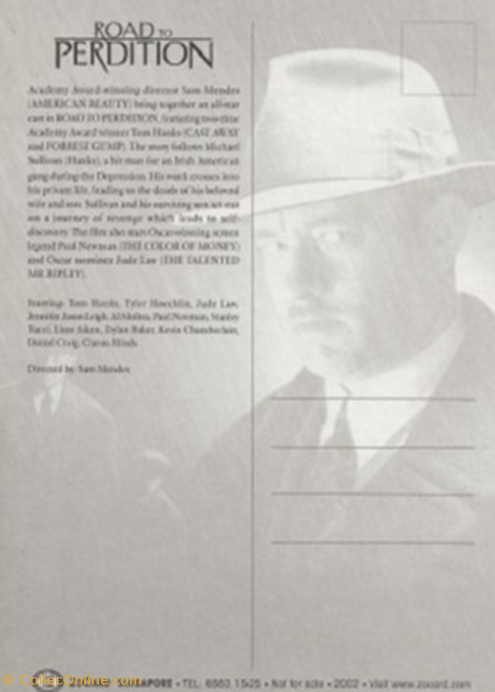 Road to perdition cartes postales autres road to perdition
