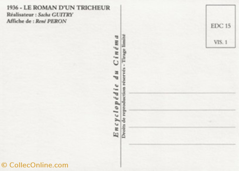 Le roman d'un tricheur cartes postales autres le roman un tricheur