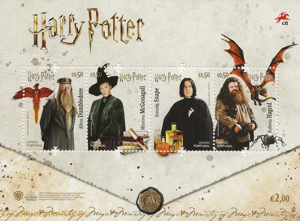 ZZZ Bloc (Portugal) 2019 Harry Potter timbres zzz bloc portugal 2019 harry potter
