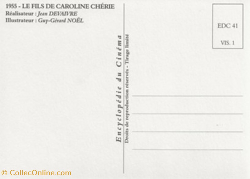 cartes postales autres le fils de caroline cherie
