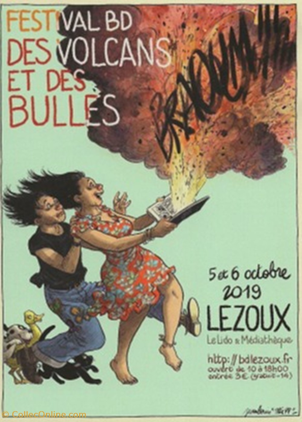 cartes postales bande dessinee lezoux 63 2019