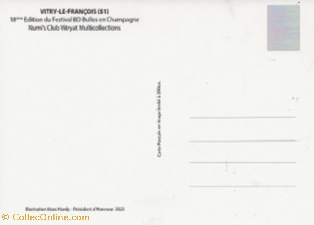 Vitry-le-François (51) 2023 cartes postales bande dessinee vitry le francois 51 2023