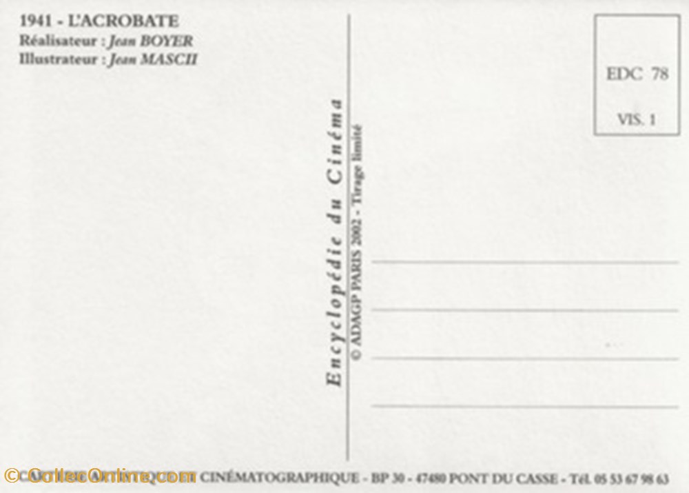 L'acrobate cartes postales autres l acrobate