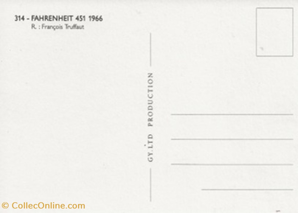 Fahrenheit 451 cartes postales autres fahrenheit 451
