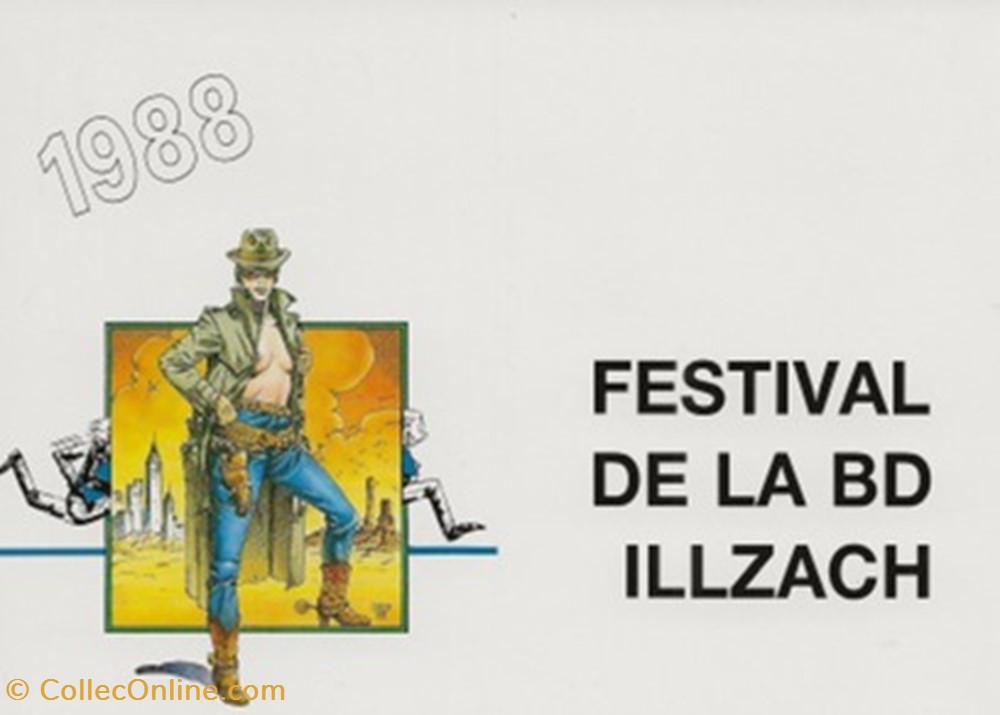 cartes postales bande dessinee illzach 68 1988