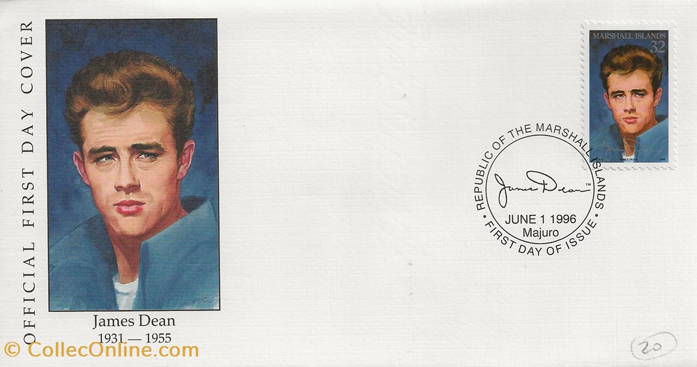 timbres majuro marshall islands 1996 james dean