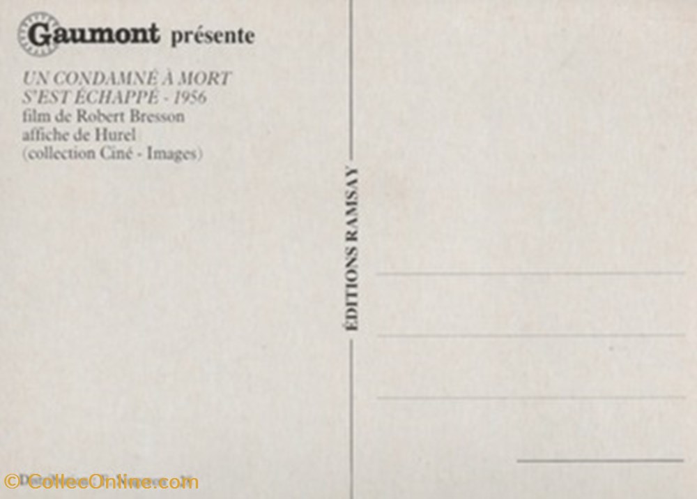 Un condamné à mort s'est échappé cartes postales autres un condamne a mort est echappe