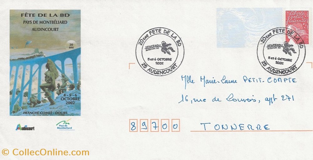 Z Prêt à Poster de Audincourt (25) 2002 timbres z pret a poster de audincourt 25 2002