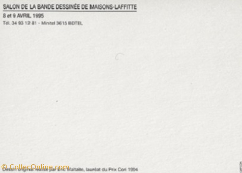Maisons Laffitte (78) 1995 cartes postales bande dessinee maisons laffitte 78 1995
