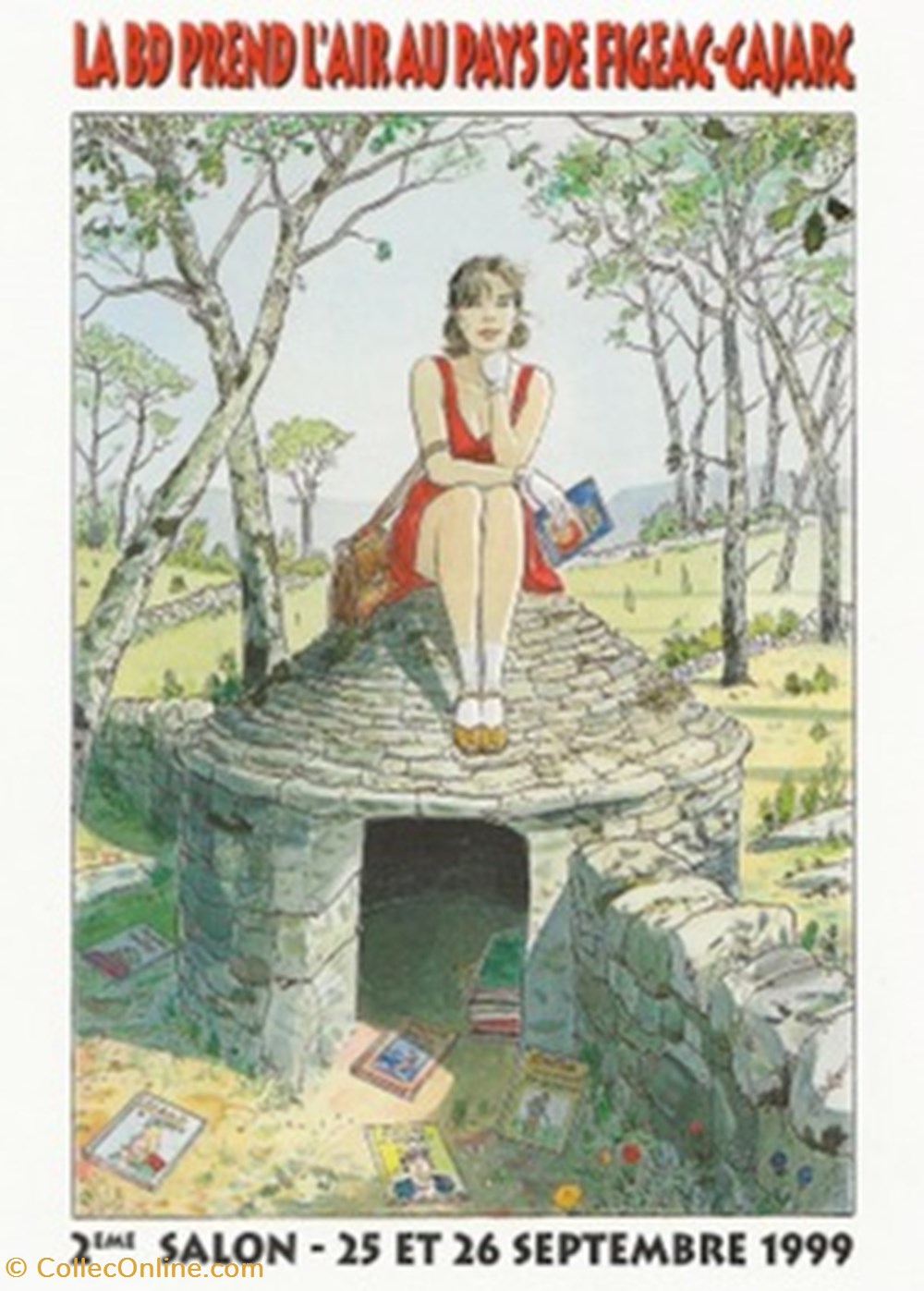 cartes postales bande dessinee cajarc 46 1999