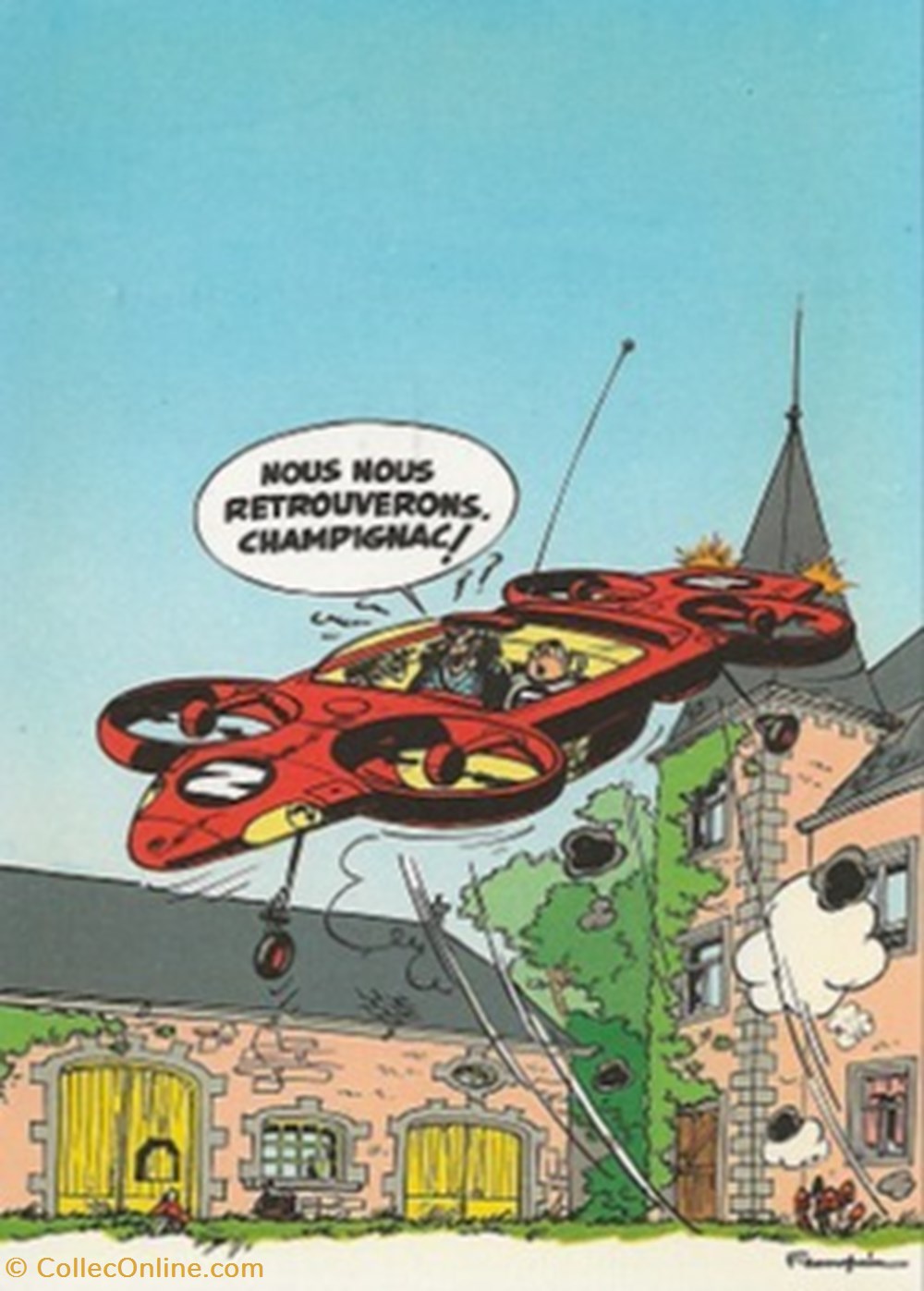 Le Journal de Spirou 54 cartes postales bande dessinee le journal de spirou 54