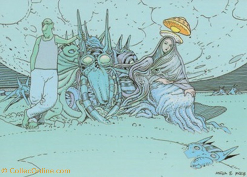 Moebius cartes postales bande dessinee moebius