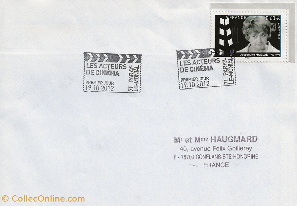 Paray le Monial (71) 2012 Jacqueline Maillan timbres paray le monial 71 2012 jacqueline maillan