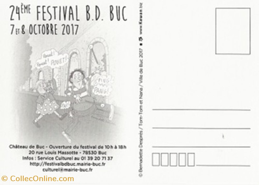 Buc (78) 2017 cartes postales bande dessinee buc 78 2017