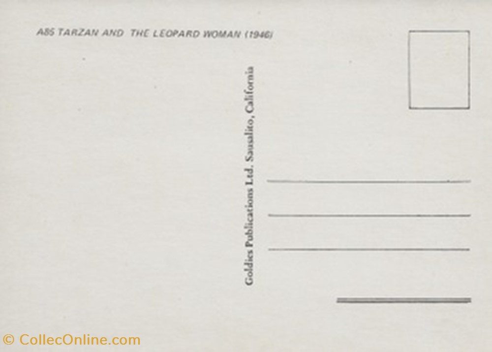 cartes postales autres tarzan and the leopard woman