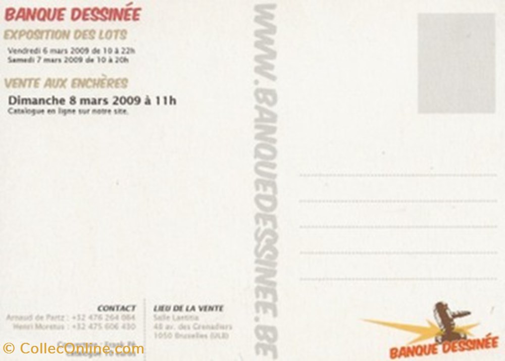 Banque Dessinée 11 cartes postales bande banque dessinee 11