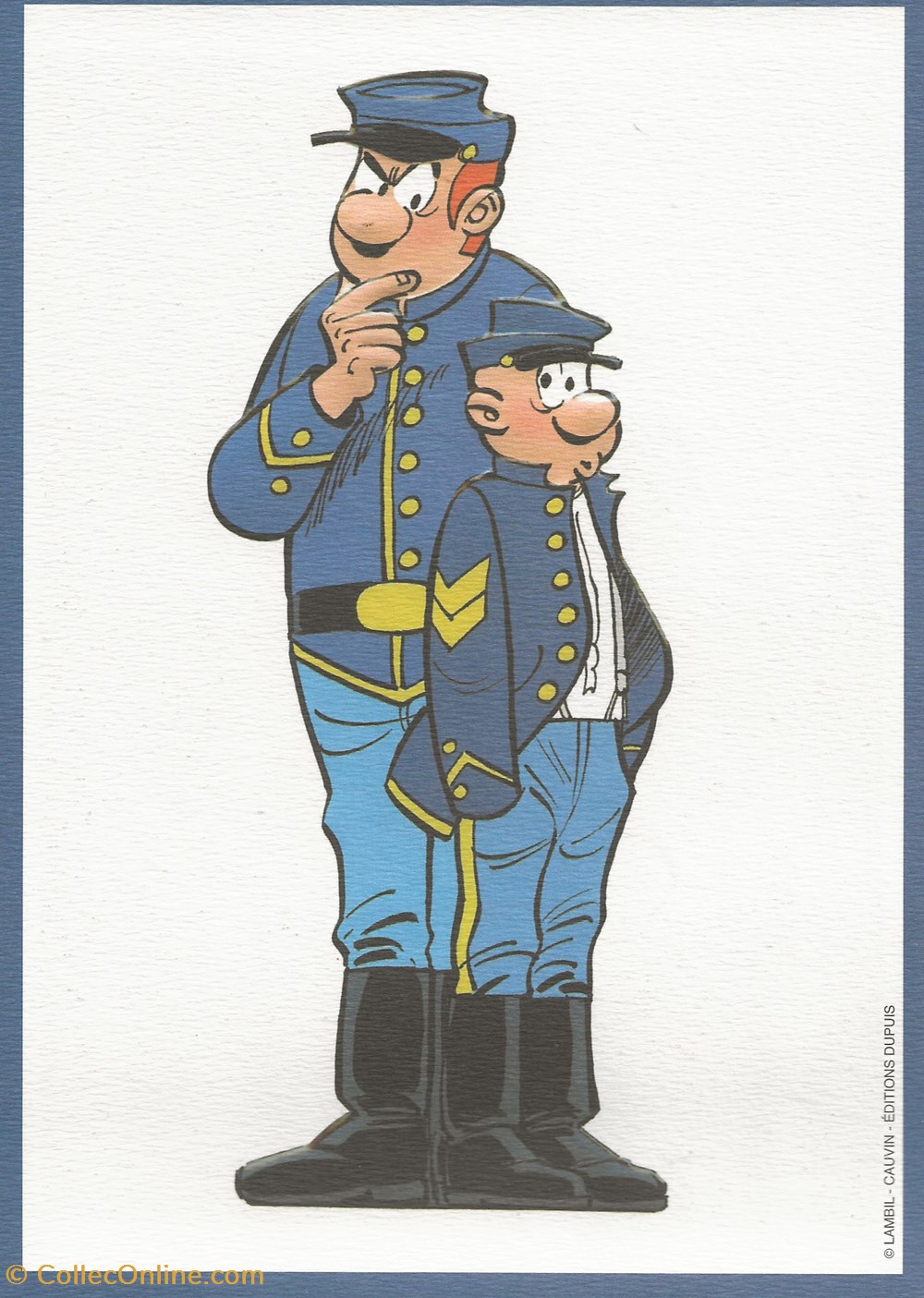 ZZ ex libris de Lambil Cauvin cartes postales bande dessinee zz ex libris de lambil cauvin
