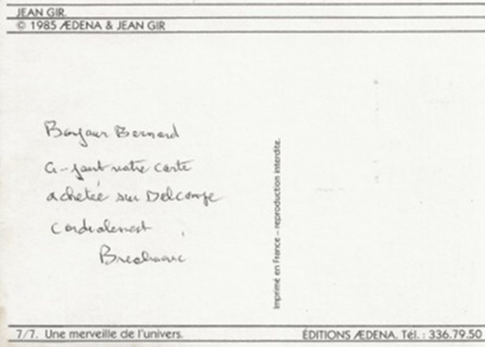 cartes postales bande dessinee jean gir