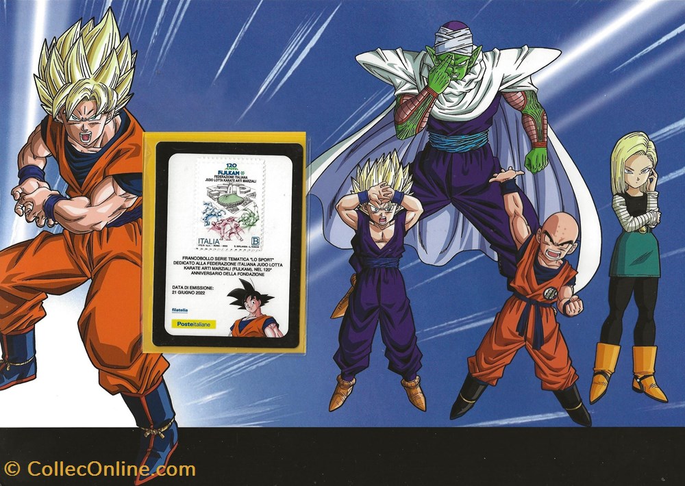 ZZZ Folder (Italie) 2022 Dragonball Z 3 timbres zzz folder italie 2022 dragonball z