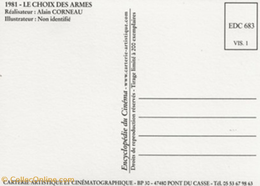 Le choix des armes cartes postales autres le choix des armes