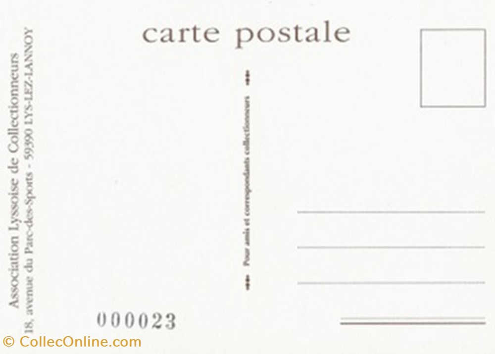 Lys-Lez-Lannoy (59) 1993 cartes postales bande dessinee lys lez lannoy 59 1993