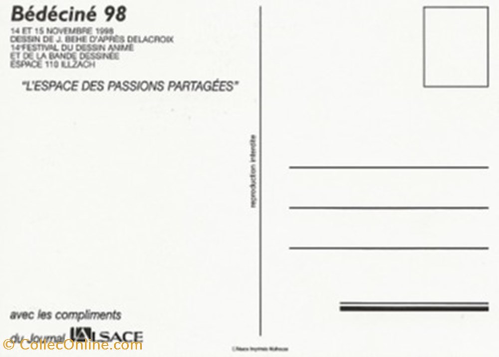 Illzach (68) 1998 cartes postales bande dessinee illzach 68 1998