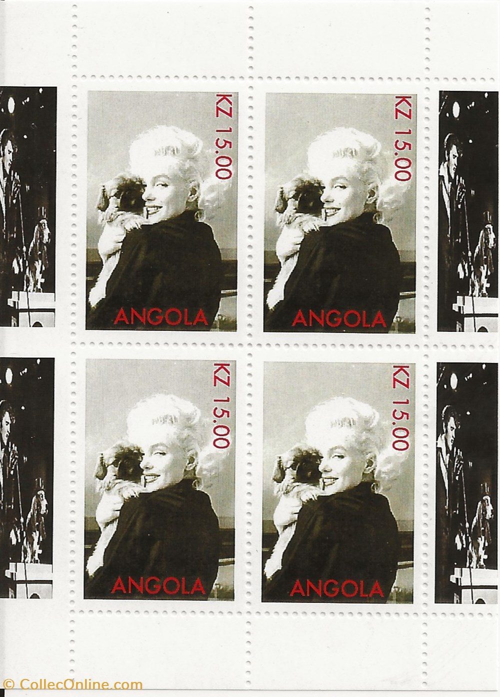 ZZZ Blocs (Angola) 2000 Marilyn Monroe 2 timbres zzz blocs angola 2000 marilyn monroe