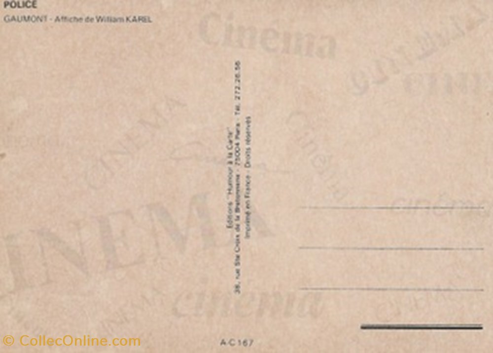 cartes postales autres police