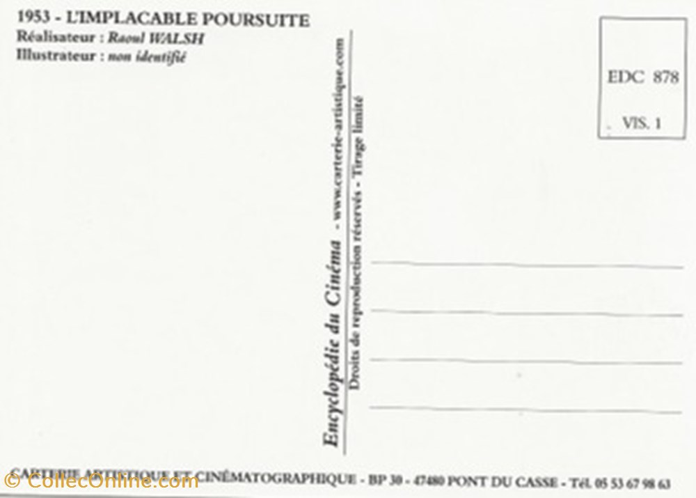 L'implacable poursuite cartes postales autres l implacable poursuite
