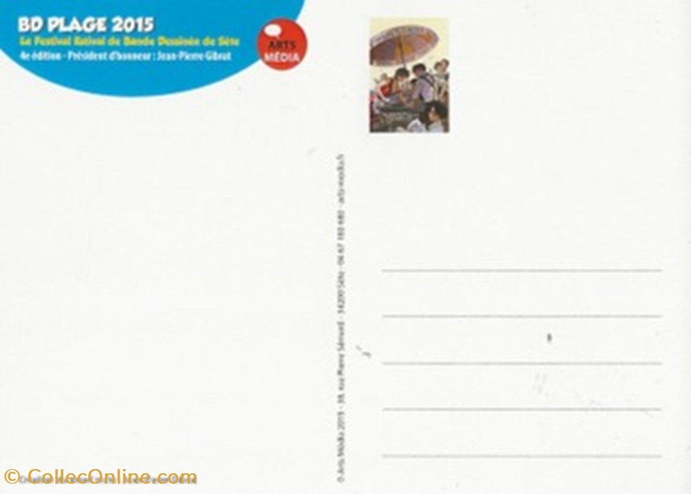 Sète (34) 2015 cartes postales bande dessinee sete 34 2015