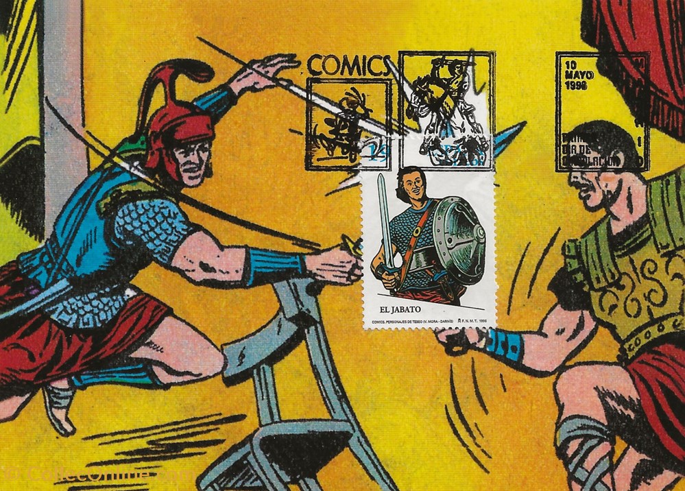 cartes postales bande dessinee el jabato
