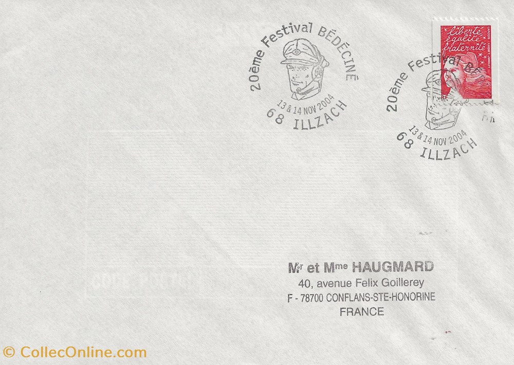 Illzach (68) 2004 Bédéciné timbres illzach 68 2004 bedecine