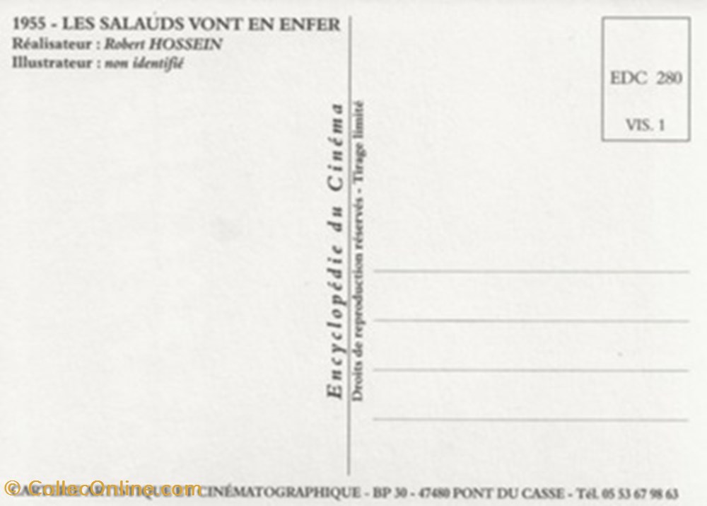 Les salauds vont en enfer cartes postales autres les salauds vont en enfer