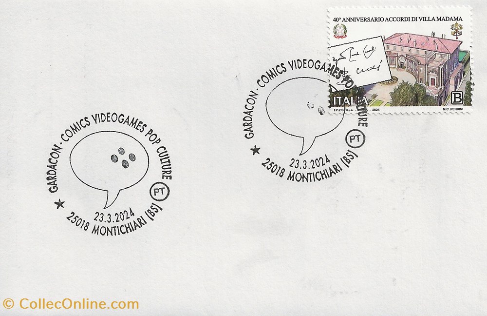 timbres montichiari italie 2024 gardacon comics videogames pop culture
