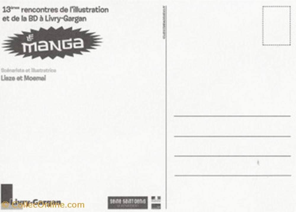 cartes postales bande dessinee livry gargan 93 2011